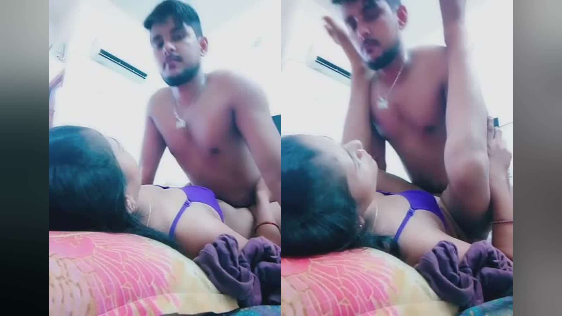Purple Bra Wali GF Ki Hawas Bhare Andaaz Mein Chudai
