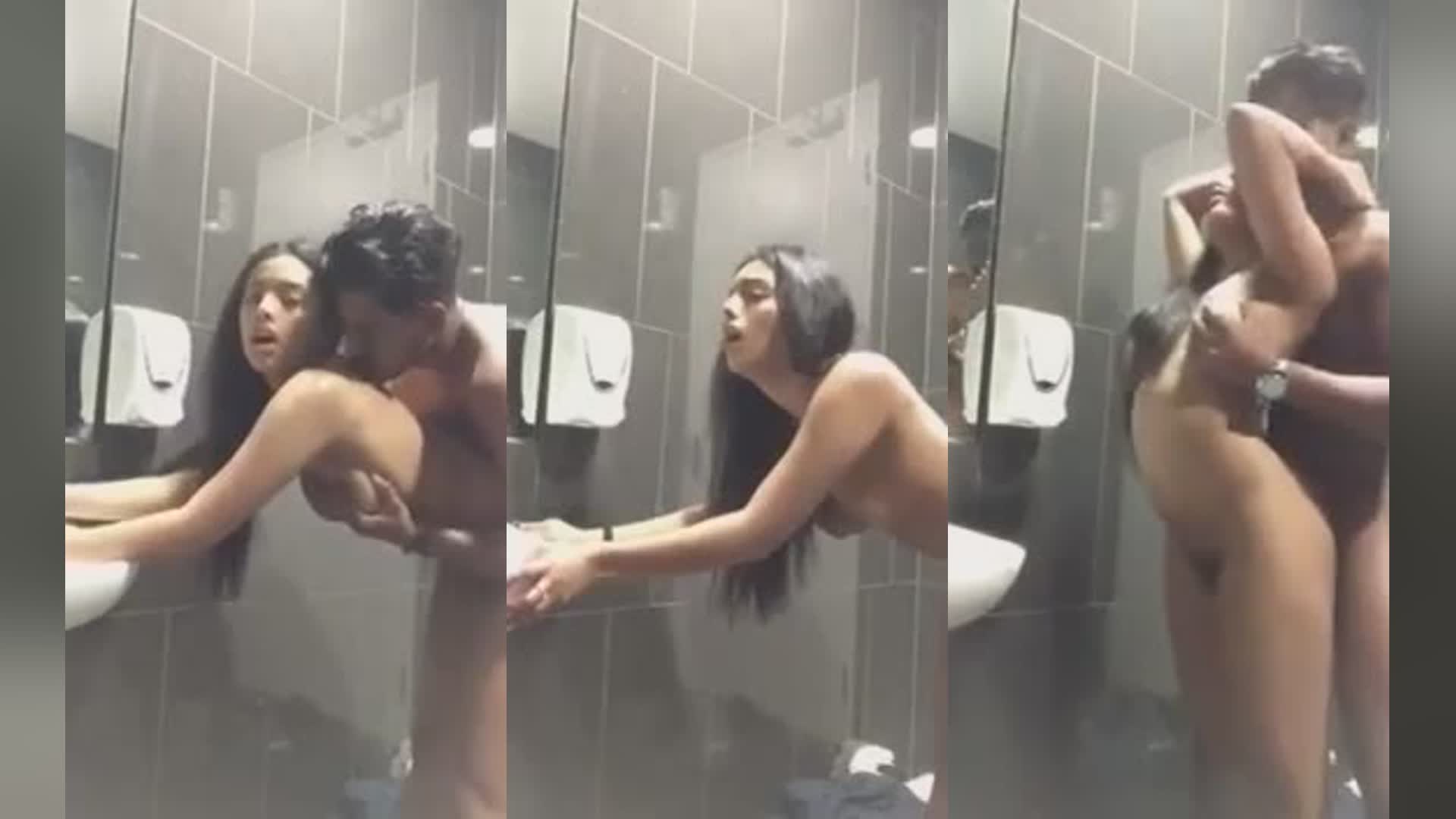 Washbasin Pe Jhuki GF Ki Chut Mein Lund Ka Toofan